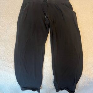 Athleta Black Sweatpants Relaxed Fit Joggers